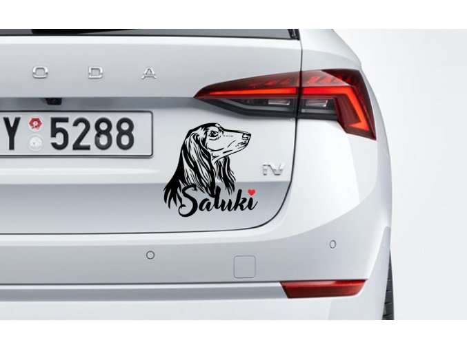 saluki samolepka na auto