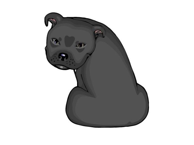 STAFFORDSHIRE BULL TERRIER siver