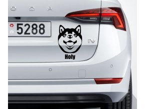 shiba samolepka