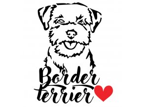 Border terrier samolepka 11
