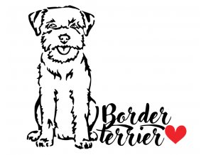 Border terrier samolepka 111