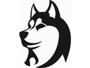 Vyřezávaná samolepka husky