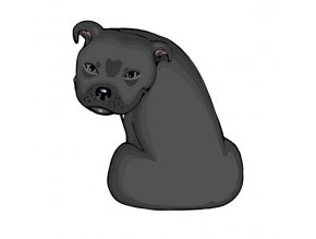STAFFORDSHIRE BULL TERRIER siver