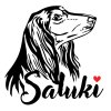 saluki samolepka 3