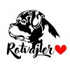 rotvajler samolepka love