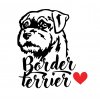 Border terrier samolepka 22