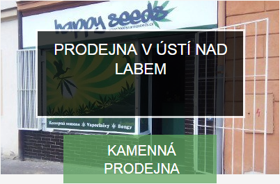 Prodejna konopných semen v Ústí nad Labem