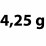 4,25 g