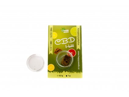 CBD Hašiš Lemon OG - (CBD 25 %) od Happy seeds (Váha 0,5 g)