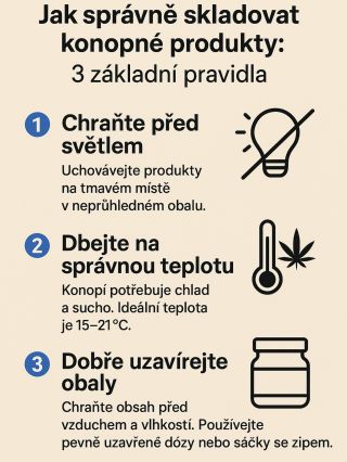 Chceš, aby si kon*pné produkty zachovaly svou kvalitu co nejdéle? 🌿 Skladuj je na suchém, chladném a tmavém místě, mimo...