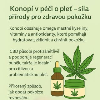 Kon*pí v péči o pleť je přirozeným spojencem zdravé pokožky 🌿✨ Obsahuje cenné omega mastné kyseliny, vitaminy a...