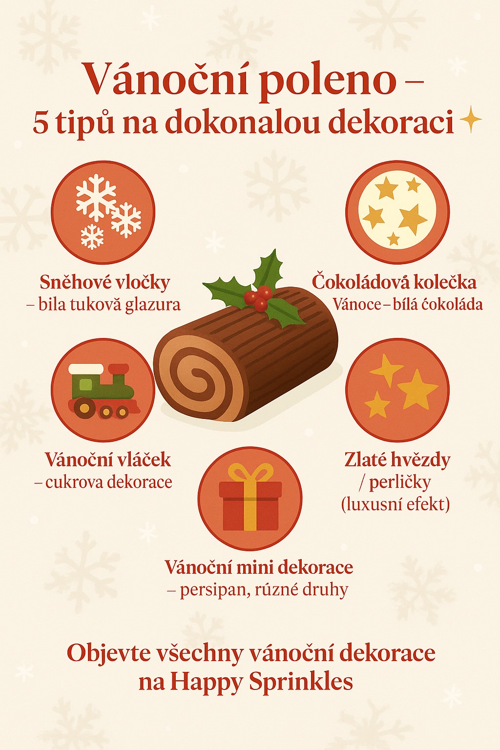 🎄 Vánoční polena: sladká tradice, která provoní celý dům