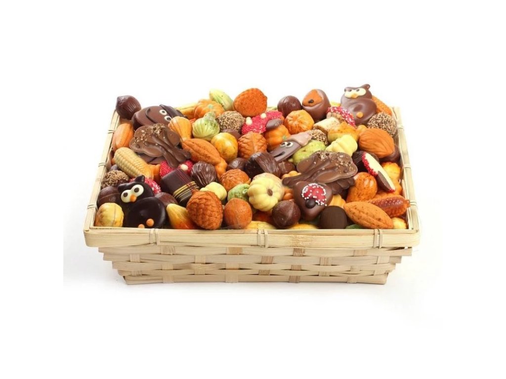 corbeille chocolats automne assortis