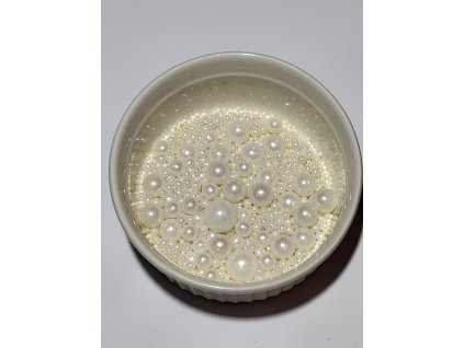 Bílé cukrové perly Vegan & Bez lepku – Elegantní zdobení na svatební dort