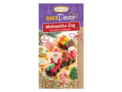 Vánoční vláček – cukrová dekorace | 13 ks | 42 g Günthart