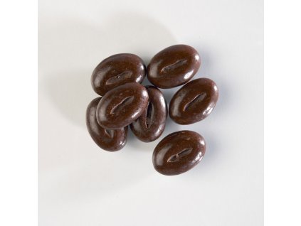 Kávová zrna z tmavé belgické čokolády Moka kávové zrno 100 g