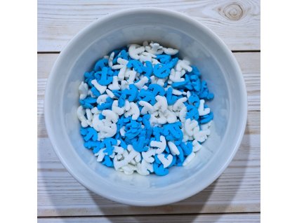 Jedlé cukrové zdobení Kotvy ⚓ – Mix bílé a modré