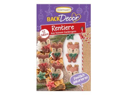 Sob – vánoční cukrová dekorace BackDecor 12 ks – Günthart
