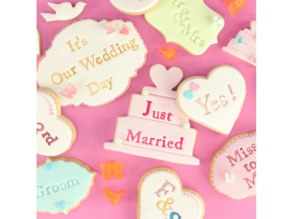 Fun Fonts 2 wedding biscuits
