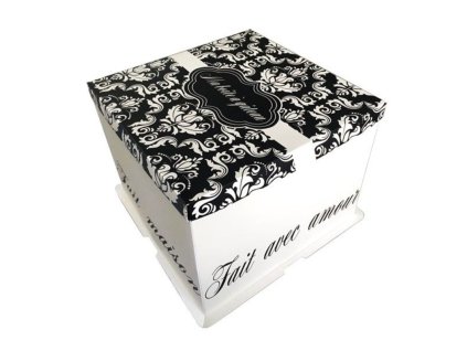 arabesque pastry box 21 x 21 x 22 cm