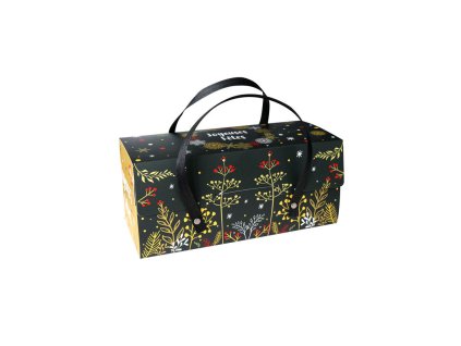 log boxes with handles plant design 30 x 11 x 11 cm x 12