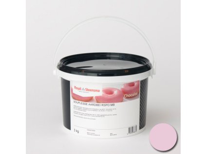 Elastická poleva Souplesse - jahodová 3kg