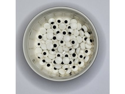 Cukrové oči 10 mm – jedlé dekorace na dorty a cupcaky