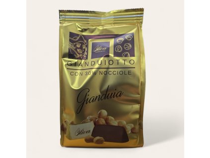 Oliva Gianduiotto – italská čokoláda Gianduja s 30 % lískových oříšků 150 g