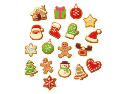 Malé vánoční dekorace – různé druhy  10 ks Günthart