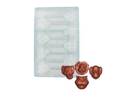 chocolate mould lollipops jungle animals
