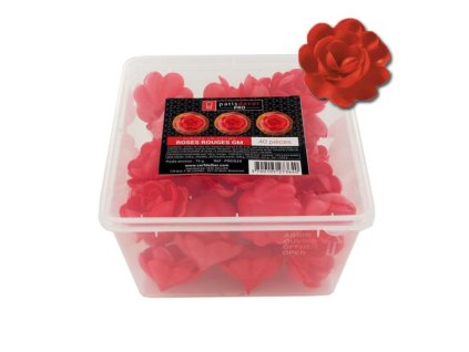 large red unleavened roses patisdecor pro x40