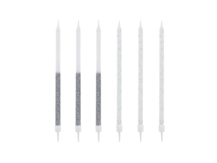 12 bougies bicolores argentees hautes 13 cm (1)