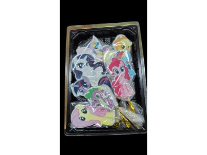 My Little Pony: Jedlá dekorace na dort – Sada cukrových zápichů (Poníci)