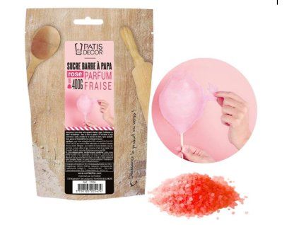 cukrová vata jahoda