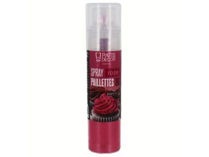 spray de paillettes rose 8g