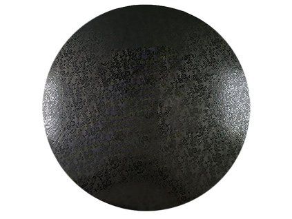 cake drum round black o 30 cm