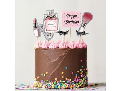 birthday cake toppers with make up x7