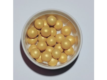 Čokoládové koule extra velké 15mm - zlatá 130g