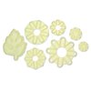 103FF008 CHRYSANTHEMUM DAISIES & LEAF (IVORY) JEM Chrysanthemum Daisies & Leaf Cutters Cutters Floral Must Haves Floral Essentials Floral Cutters
