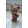 3D čokoládová figurka medvídek oslavenec (8 cm) – Ruční výroba