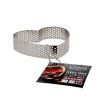 perforated heart shaped stainless steel tart circle h 2 cm o 8 cm