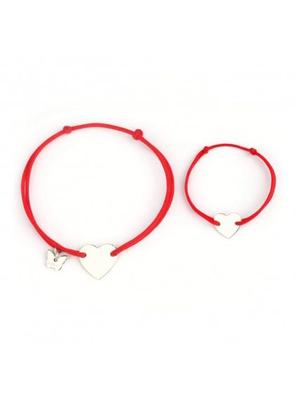 BORBOLETA maman et bebe heart bracelet red 700x