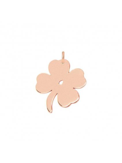 Lucky Clover pendant rosegold plated 700x