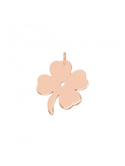 Lucky Clover pendant rosegold plated 700x