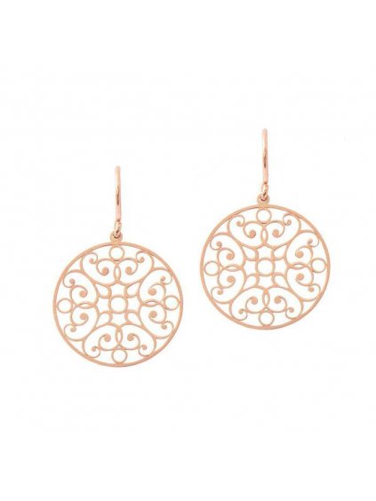 Lace Circle earrings rosegold plated 700x