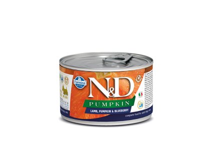 N&D DOG PUMPKIN Adult Lamb & Blueberry Mini 140g