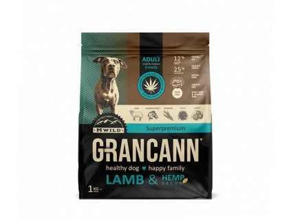 Grancann Lamb & Hemp seeds Adult small & medium breeds 1kg