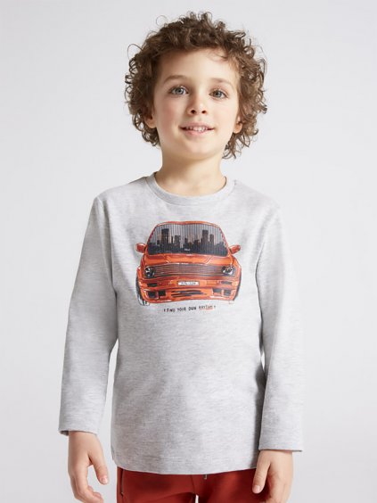 Chlapecké tričko s potiskem auta Mayoral