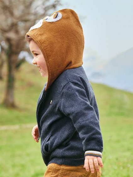 Chlapecký pletený svetr s kapucí Mayoral