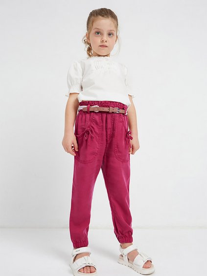 Dívčí volné kalhoty s páskem Mayoral